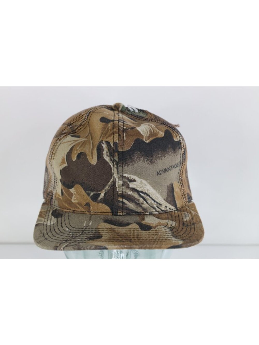 Deadstock w Defects Vtg 90s Streetwear Advantage Camouflage Trucker Hat Snapback